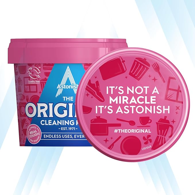 Astonish The Original Cleaning Paste, Multi-Purpose, No Harsh Chemicals, Mandarin & Peaches Scent, 500g - Image 1